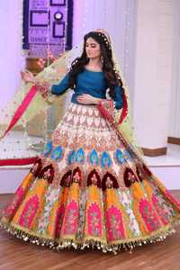 Ensemble de mariée de luxe brodé, style Lehenga Mehndi, pour mariage pakistanais, tenue traditionnelle indienne et pakistanaise - Product Image 5