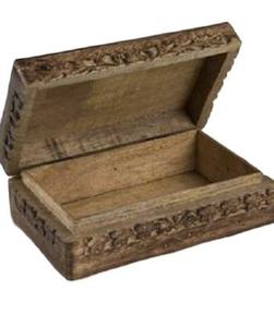 Caja de Joyería Moderna de Madera Ecológica para Mujer, Caja Organizadora de Joyería Intrincadamente Tallada a Mano para Colección de Joyas, Decorativa - Product Image 5