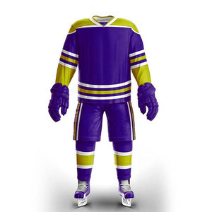 Uniforme de hockey sur glace par sublimation, design très populaire, respirant, haute qualité, 100% polyester, personnalisable, faible MOQ, service OEM - Product Image 1