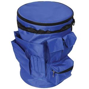 Sac de baseball bleu 600D avec plusieurs poches et fermeture à glissière pour le rangement de matériel sportif - Product Image 4