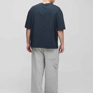 Camisetas de Manga Corta Casuales para Hombre, Diseño Personalizado, Estampado Sólido, Corte Holgado, 100% Algodón, Transpirables, Impresión Digital - Product Image 4