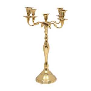 Luxury Candle Stand 3 Arms High Quality Candle Holder For Wedding Occasion Table Decoration Brass <b>Candelabra</b> Heat Resistance - Product Image 6