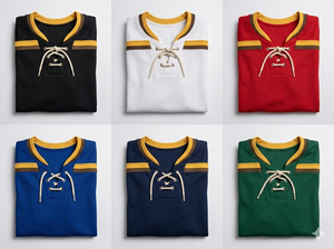 Jersey de Hockey sobre Hielo Personalizado para Hombre, Servicio OEM al por Mayor, Impresión por Transferencia de Calor, Rojo, Manga Larga, Ecológico, 100% Poliéster - Product Image 4