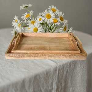 Wood Serving Tray Dinnerware Wooden Food Serving Trays Modern Wooden Food Decorative - Product Image 1