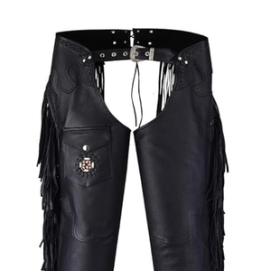 2026 New Design Windproof Leather <b>Chaps</b> for Men Plus Size Solid Color Factory Made by Professional Manufacturer - Product Image 2
