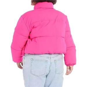 Veste matelassée pour femme à fermeture éclair intégrale, personnalisée, imperméable, légère, coupe-vent, avec capuche, pour l'hiver - Product Image 5