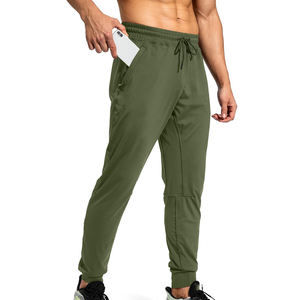 Pantalon de sport pour homme, coupe ajustée, design conique, qualité supérieure, extensible, fabriqué en usine, tendance. - Product Image 1