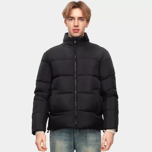 <b>Men's</b> Color Block Puffer Jacket Lightweight Quilted Down <b>Coat</b> <b>Hooded</b> Zip Up Winter Outerwear - Product Image 6