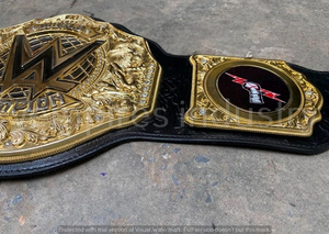 Cinturón de Campeón Mundial de la WWE, Cinturón de Lucha Libre de Cuero Chapado en Oro, Equipo de Artes Marciales Unisex - Product Image 4
