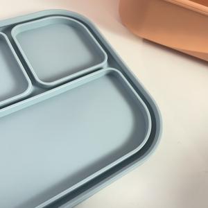 4-Compartment 1200ml Silicone Lunch Box-Leak-Resistant Microwave Safe Food-Grade Bento Tray for Kids Adults & On-the-Go Meals - Product Image 4