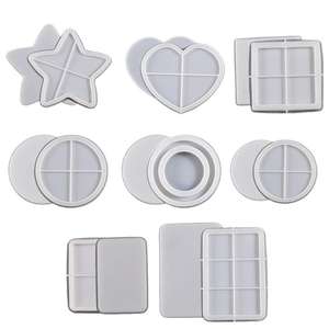 Moule en silicone époxy pour résine, forme ronde, rectangulaire, Baji Tuo, sable mouvant - Product Image 5