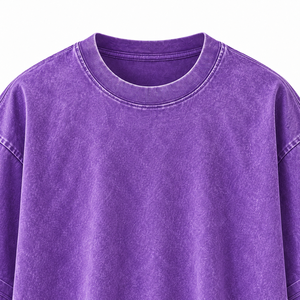 เสื้อยืดคอเต่าแขนสั้นทรงโอเวอร์ไซส์สำหรับผู้ชาย สีพื้น ผ้าฝ้าย 100% แบบถัก ทรงพอดีตัว ผ้าเจอร์ซีย์แบบซักแล้ว - Product Image 6