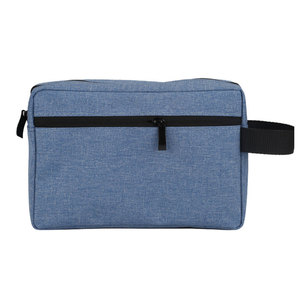 High Quality Custom Gray Portable Travel Make up Pouch Toiletry Bags Personal <b>Hanging</b> Makeup Organizer Cosmetic Bag with logo - Product Image 5