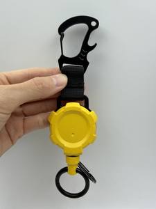 Porte-clés de pêche rétractable automatique robuste en ABS et fil d'acier avec mousqueton, attache anti-perte pour usage extérieur - Product Image 2