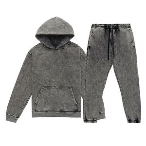 Proveedor de Conjuntos Deportivos con Efecto Lavado al Ácido, Sudadera con Capucha y Pantalones Deportivos para Marcas de Ropa y Pedidos Grandes - Product Image 4
