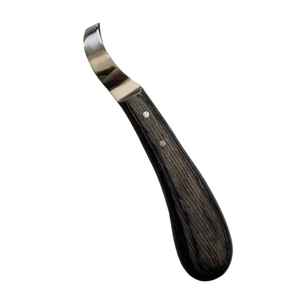 IRON Premium Damascus Steel Hoof Knife Farrier Tool for <b>Horseshoe</b> Trimming Handcrafted Blade Veterinary Tools OEM Private Label - Product Image 1