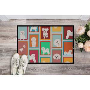 Bichon Frise <b>Doormat</b> Non-Slip <b>Washable</b> Indoor/Outdoor Entryway Rug 24H X 36W for Front Door Use - Product Image 2