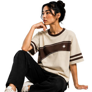 Premium Womens Boxy Tee Custom Heavyweight Cotton Loose Fit Short Sleeve T Shirt Streetwear OEM ODM Wholesale Apparel Supplier - Product Image 3