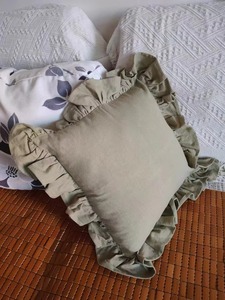 Funda de Cojín de Lino Puro con Cierre Invisible, Funda Decorativa para Almohada - Product Image 1