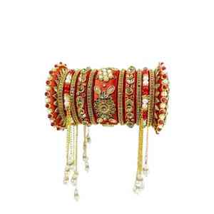 Juego de brazaletes de boda islámicos de diseño moderno, estilo antiguo, en tono dorado, joyería tradicional para mujer - Product Image 3