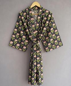 Nuevo Bata de Baño Estilo Bohemio Larga Kimono para Mujer, Camisón Multicolor Maxi, Venta al por Mayor, Ropa de Verano y Descanso - Product Image 5