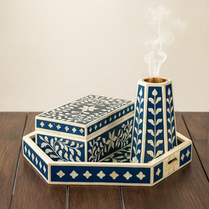 Quemador Bakhoor con incrustaciones de madreperla y hueso más vendido de diseño moderno y juego de quemador de incienso Mubkhar para regalo de Ramadán - Product Image 5