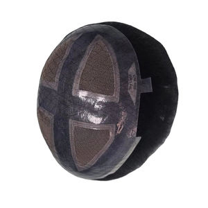 Perruque et toupet pour homme en cheveux indiens Remy de Taz Hair BD avec dentelle frontale Deep Wave et Water Wave, légers et écologiques - Product Image 1