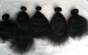 Indian Remy 100% Virgin <b>Curly</b> Double Weft <b>Human</b> <b>Hair</b> <b>Extensions</b> - Product Image 2