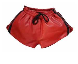 Short en cuir personnalisé pour femme SKI INTERNATIONAL – Couleur au choix, design sur mesure, respirant, doux, taille mi-haute élastique, haute qualité - Product Image 1