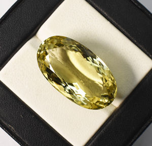 Cuarzo Limón Natural, Forma Ovalada Larga, 25X14.5X11 mm, Gema Suelta para la Elaboración de Joyería - Product Image 4