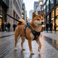 Collier Réfléchissant Durable Anti-Traction pour Chien, Harnais Rembourré Doux en Maille Respirante en Nylon, Poignée de Contrôle Facile, Tailles Moyenne et Grande