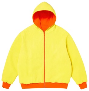 Sweat à capuche zippé pour homme en tissu polaire épais de qualité supérieure, faible MOQ, design côtelé de qualité supérieure, faible MOQ - Product Image 2