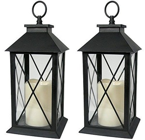 โคมไฟโลหะและแก้วดีไซน์พิเศษพร้อมเคลือบสีดำด้าน โคมไฟเทียนโลหะสำหรับตกแต่งภายนอกและภายในบ้าน ทำด้วยมือ ปรับแต่งได้ - Product Image 1