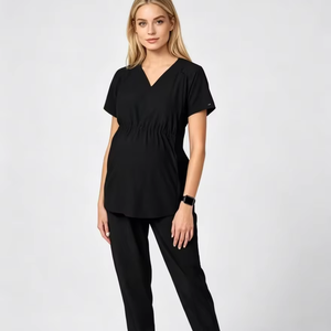 Blouse de laboratoire personnalisée en tissu 100 % polyester tissé blanc, à manches longues, pour médecins, vêtements d'hiver pour laboratoire, uniformes d'hôpital - Product Image 2