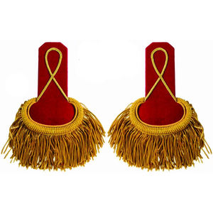 Premium Quality Handmade White Bullion Wire Epaulet – Decorative <b>Uniform</b> Shoulder Cord Epaulette for <b>Costume</b> & Formal Wear - Product Image 2