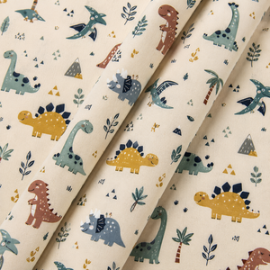 Tela de sarga 100% algodón ecológica con estampado ecológico de caballo Dala escandinavo, textil con dibujos animados para ropa de bebé y ropa infantil. - Product Image 5