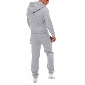 Men's Solid Color <b>Tracksuit</b> Set Full Zip Stand Collar Sweatshirt And Sweatpants With Side Pockets Casual Autumn Wear - Product Image 2