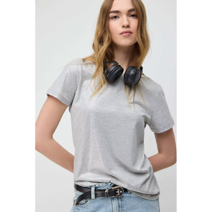 Camiseta Básica para Mujer, Ecológica, Transpirable, Antiarrugas, Antipilling, de Secado Rápido, Oversize, 100% Poliéster, Cuello Redondo, Corte Holgado, Manga Corta - Product Image 4