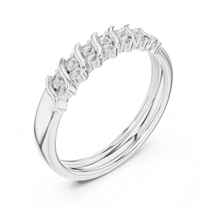 แหวนเพชรทรงกลมทองคำ 14K สำหรับผู้หญิง |   ชุดทำงาน |   เพชรที่เพิ่งเพาะเลี้ยง - Product Image 4