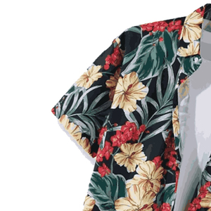 Sublimated Printed Beachwear Shirts For Casual Style Quick Dry Button Down Holiday Fashion Short Sleeve Beach Shirts - Product Image 2