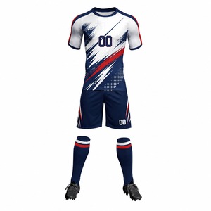 Camisetas de Fútbol Personalizadas para Adultos, Unisex, de Manga Corta y Cuello Alto, Transpirables, de Secado Rápido, con Protección UV, de Poliéster/Algodón - Product Image 2