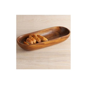 Bandeja de Madera Natural para Servir Desayuno, Café, Té, Bocadillos, Comida, Cocina, Comedor y Decoración de Mesa - Product Image 4