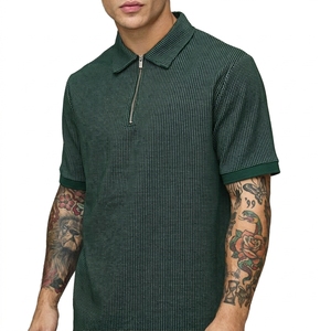Meilleur Prix – Polo de Golf d'Été pour Homme en Polyester Respirant, Motif Tricoté 3D, Col Confortable - Product Image 5