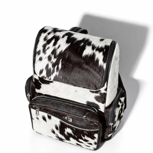Mochilas escolares de cuero vacuno con pelo, hechas a mano, al por mayor, proveedor OEM, personalización de marca, exportación de bolsos para estudiantes a precio asequible - Product Image 5