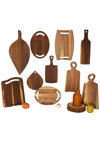 Acacia Wood Cutting Board Set with Handles Solid Wood <b>Kitchen</b> Chopping Board Food Grade Eco Friendly OEM Supplier - Product Image 5