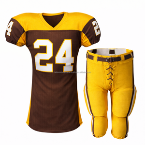 Uniforme de Fútbol Americano con Diseño de Camuflaje, MOQ Bajo, Directo de Fábrica, Muestra Personalizada, Diseño por Sublimación, Conjunto de Uniforme de Fútbol Americano para Equipos - Product Image 1