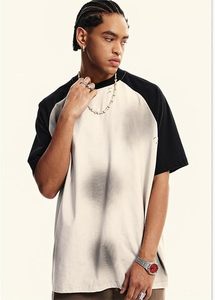 Streetwear <b>T</b>-<b>Shirt</b> - <b>Vintage</b> <b>T</b>-<b>Shirt</b> Slashed Design - Spray Color - 230G Heavyweight Fabric Available From Twin City - Product Image 2