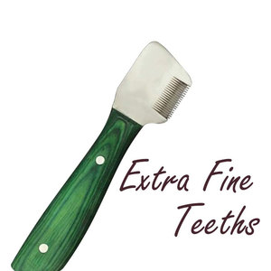Ensemble de couteaux de toilettage professionnels pour animaux de compagnie, manche vert, lame en métal, outil multifonctionnel pour la coupe des poils des chiens et des chats - Product Image 6