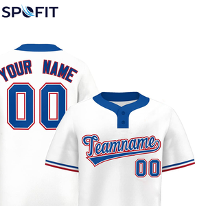 Camiseta de Béisbol Personalizada con Logotipo para Hombre, 100% Poliéster, Manga Corta, Transpirable, de Secado Rápido, Venta al Por Mayor Directa de Fábrica - Product Image 4