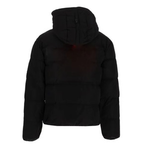 <b>Men's</b> Plus Size Waterproof Down Coat Bright Face Trend Hooded Standard Thickness Winter Bomber Shiny Puffer <b>Jacket</b> - Product Image 2